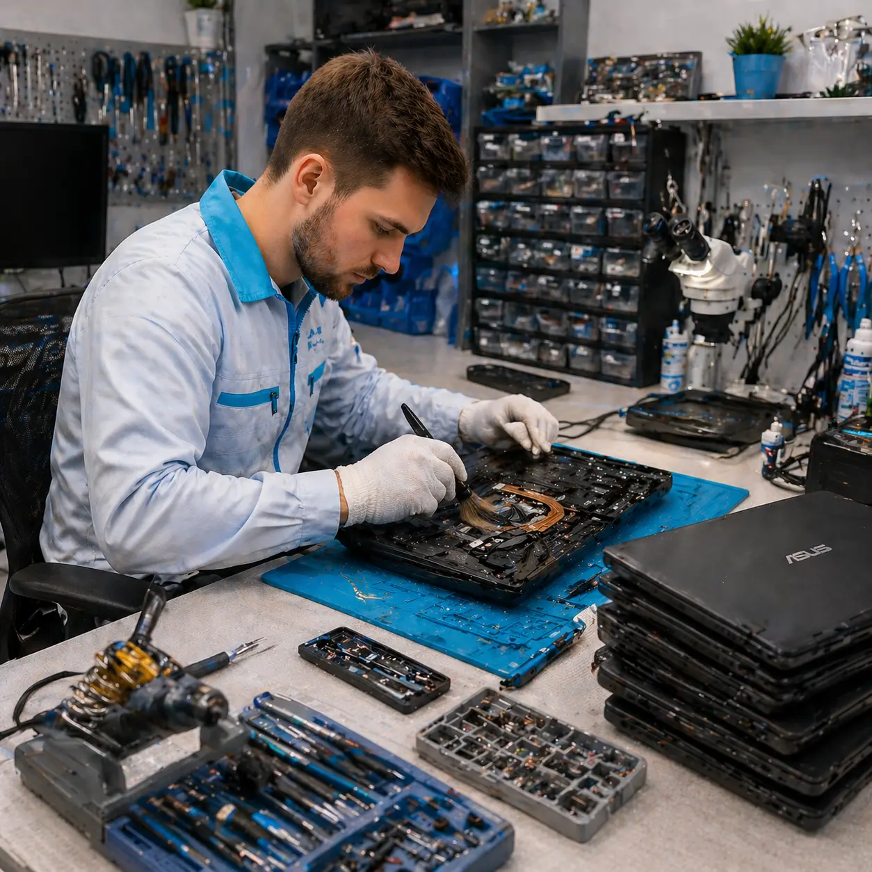 чистка ноутбука Asus в Хосте