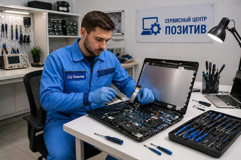 Замена шлейфа матрицы ноутбука в Хосте