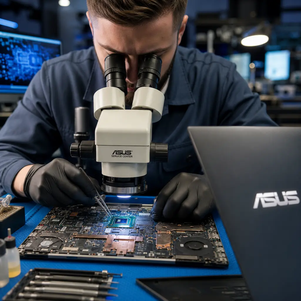 Замена видеокарты ноутбука Asus в Хосте