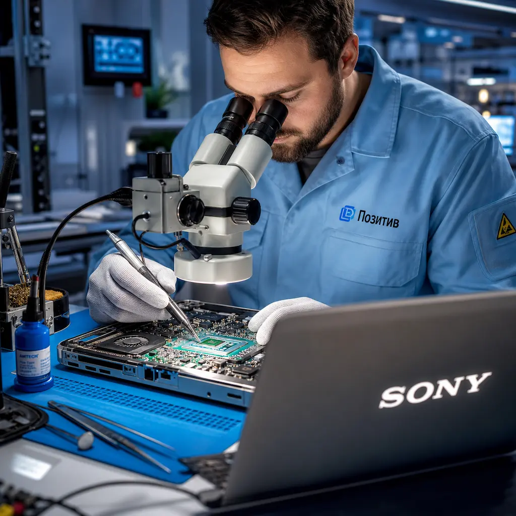 Замена видеокарты ноутбука Sony в Хосте