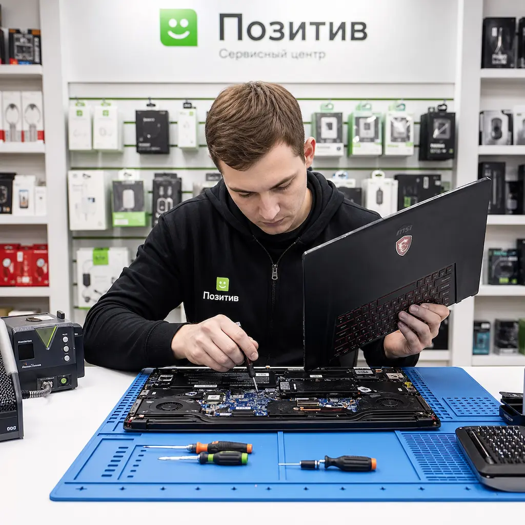 заменить клавиатуру на ноутбуке MSI в Хосте