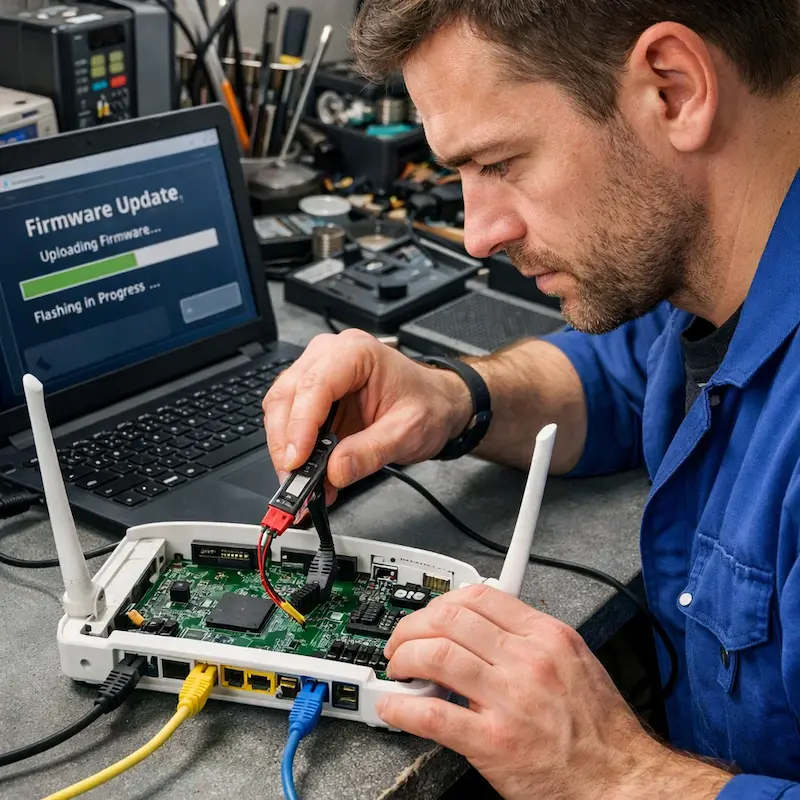 Обновление прошивки роутера в Хосте