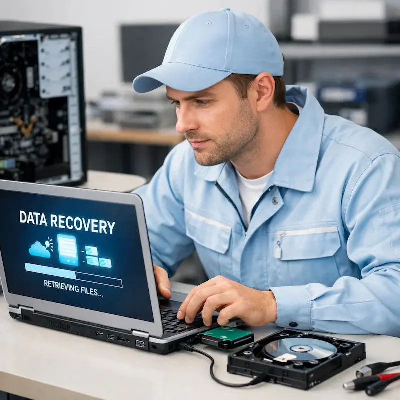 Восстановление данных и файлов в Хосте