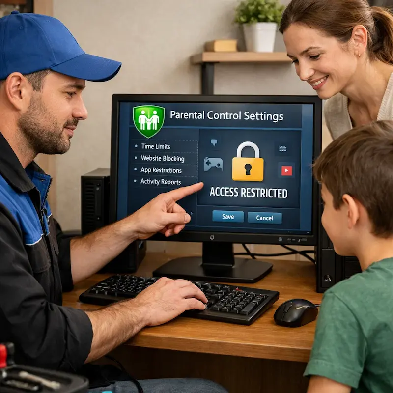 Родительский контроль на компьютере в Хосте