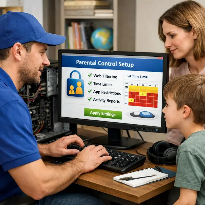 установка родительского контроля в Хосте