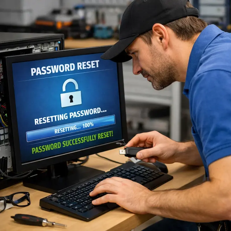 Сброс пароля от компьютера в Хосте