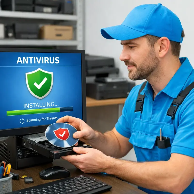 Установка антивируса в Хосте на дому